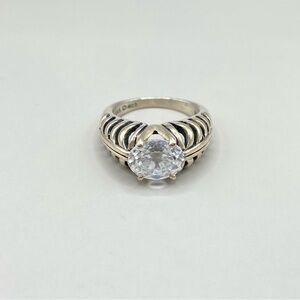 Vintage Kabana Cubic Zirconia Solitaire Ring
